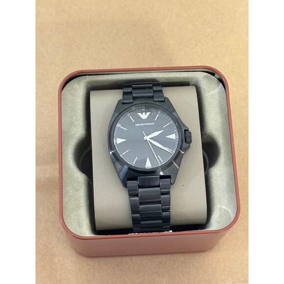 Emporio Armani Watch Nicola AR11257 Men's Black